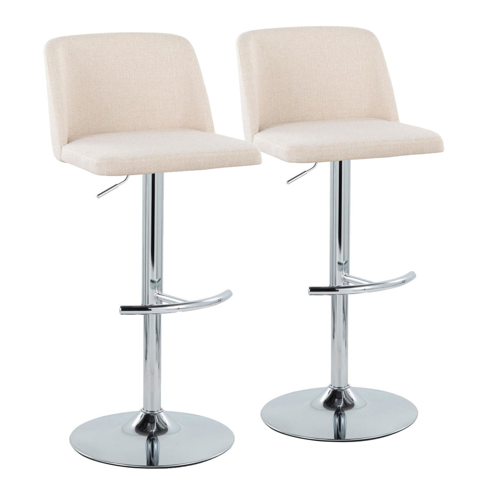 Toriano Adjustable Barstool - Set of 2