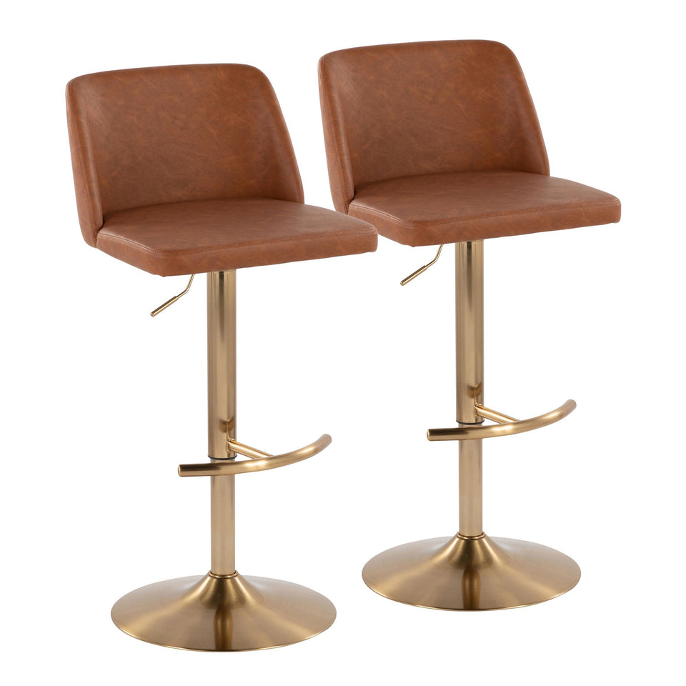 Toriano Adjustable Barstool - Set of 2