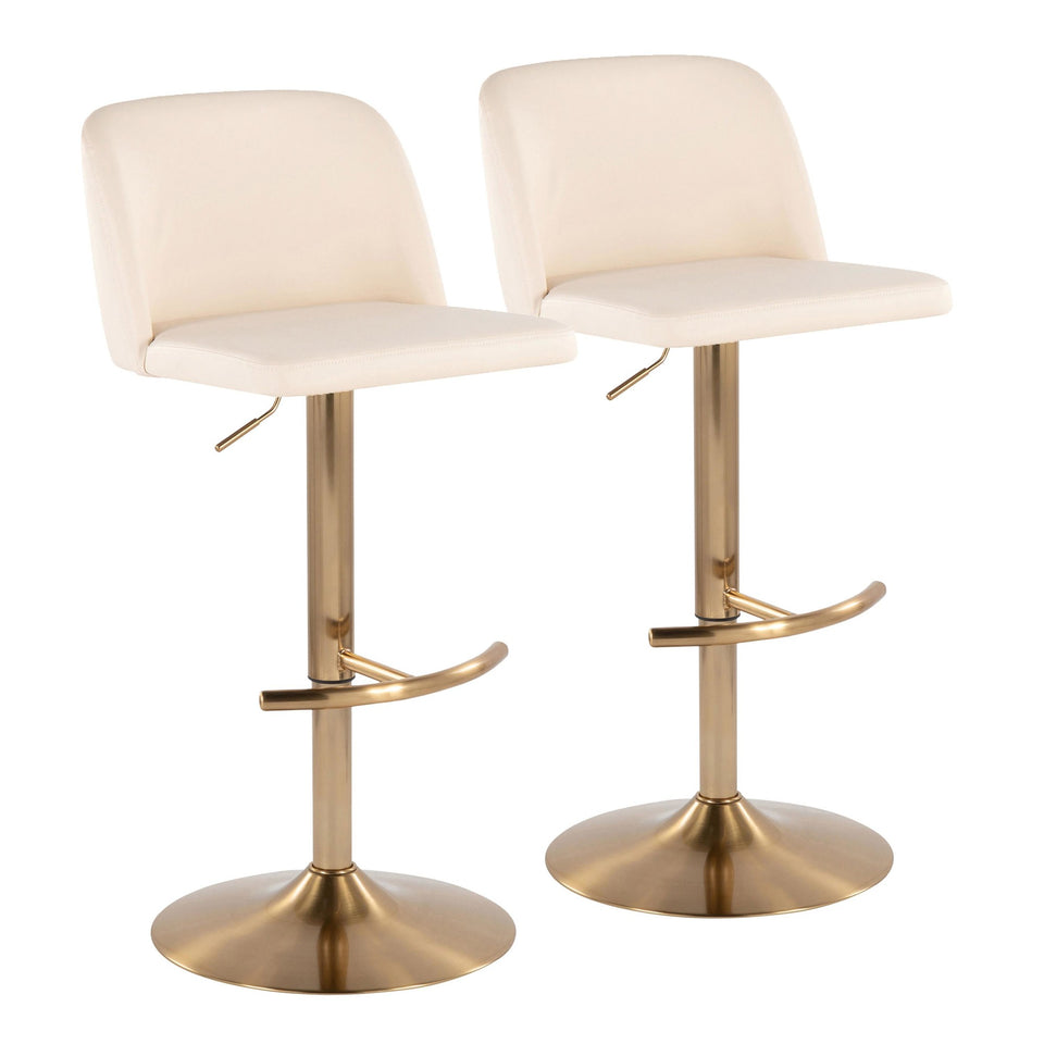 Toriano Adjustable Barstool - Set of 2