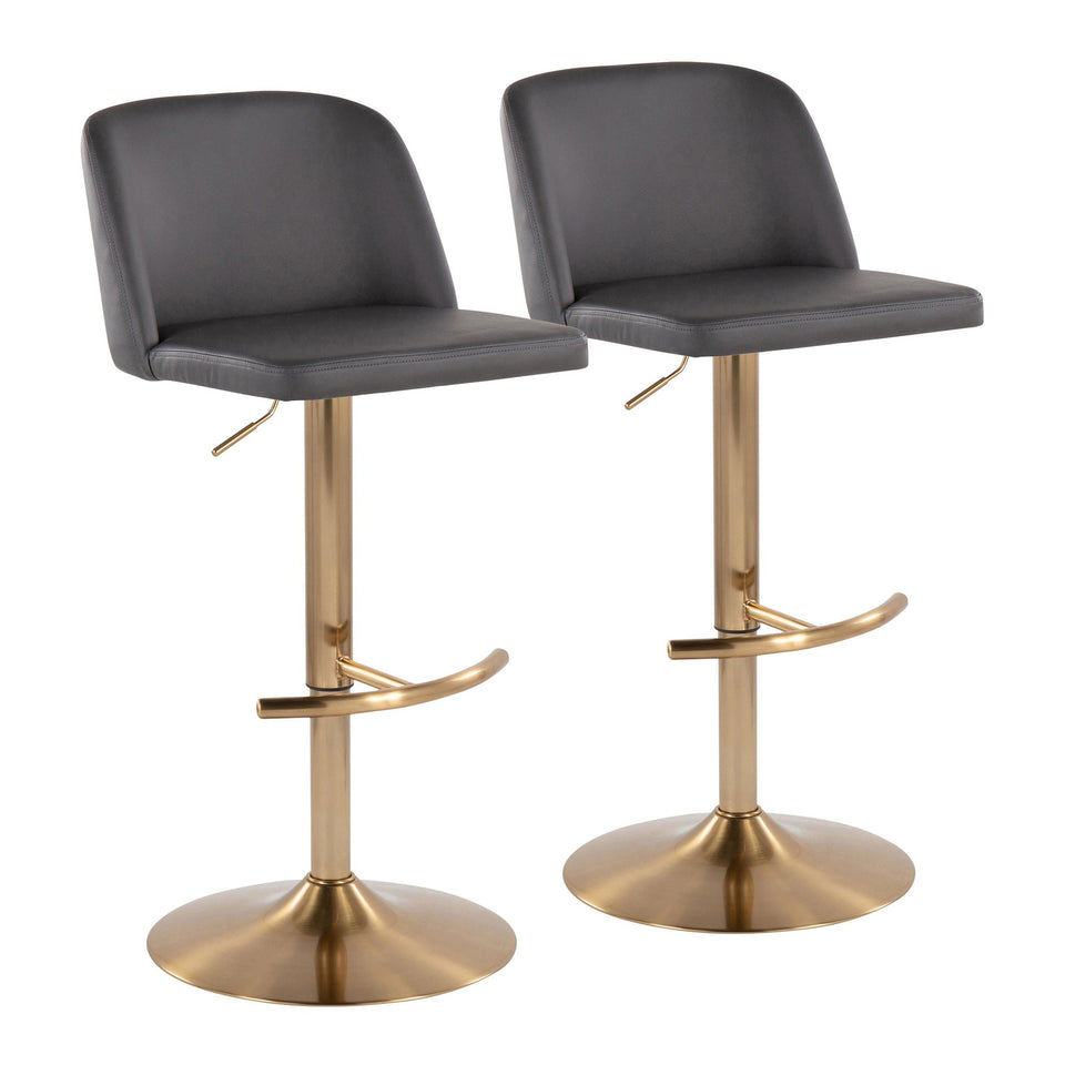 Toriano Adjustable Barstool - Set of 2