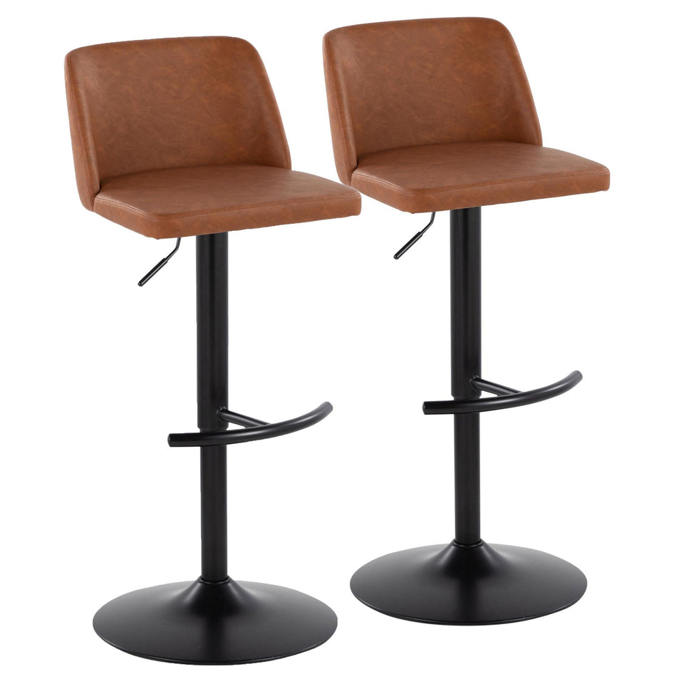 Toriano Adjustable Barstool - Set of 2