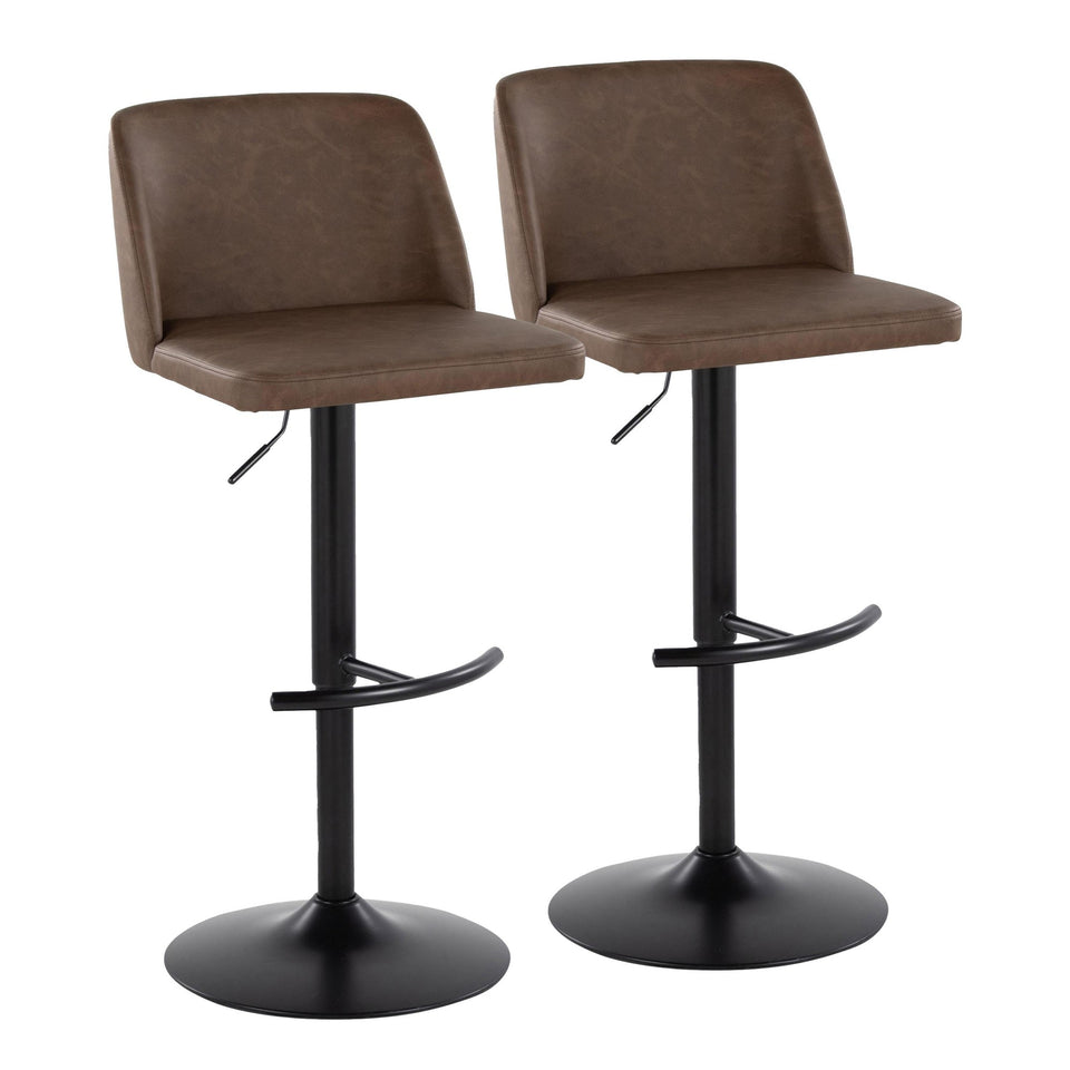 Toriano Adjustable Barstool - Set of 2