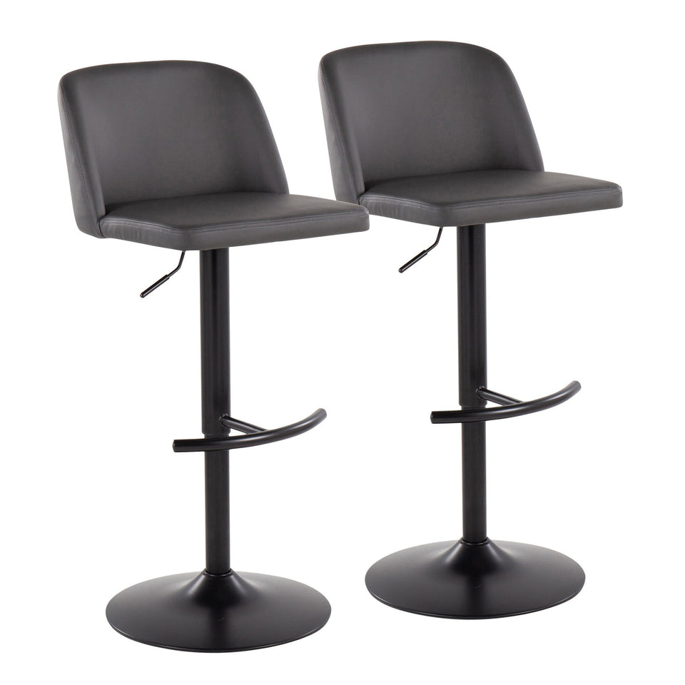 Toriano Adjustable Barstool - Set of 2