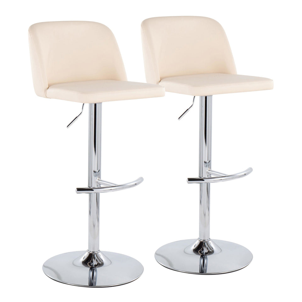 Toriano Adjustable Barstool - Set of 2