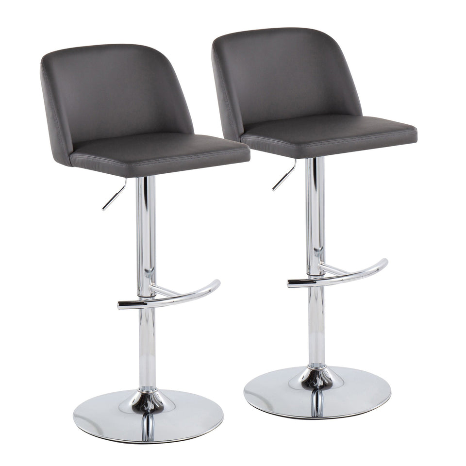 Toriano Adjustable Barstool - Set of 2