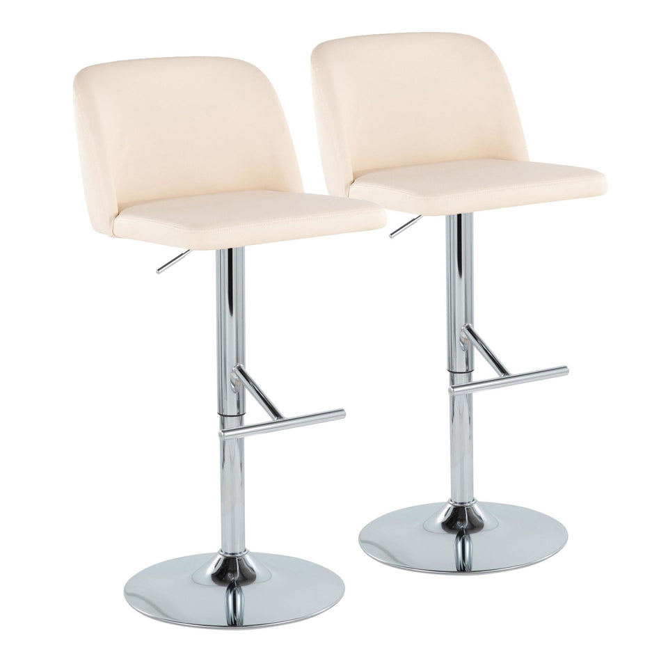Toriano Adjustable Barstool - Set of 2