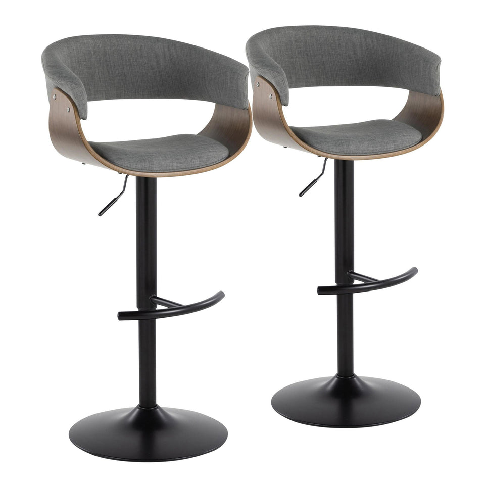 Vintage Mod Adjustable Barstool - Set of 2