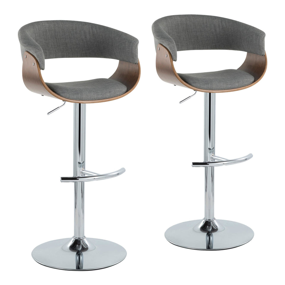 Vintage Mod Adjustable Barstool - Set of 2