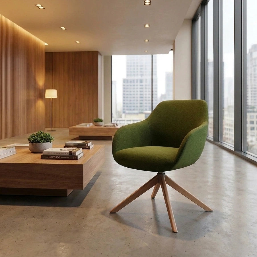 Lamy Swivel Chair Wood Base