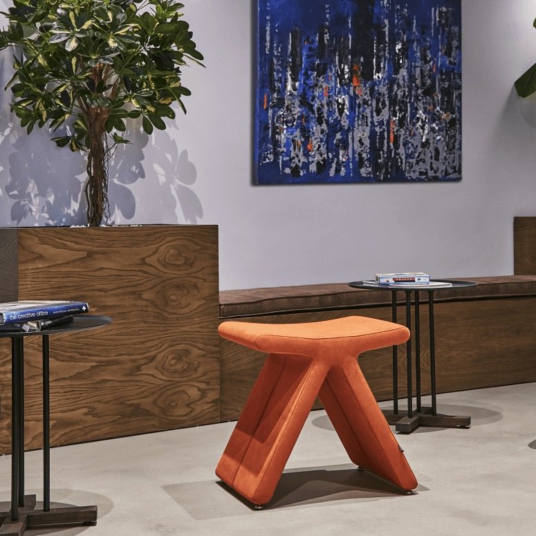Pi Upholstered Stool