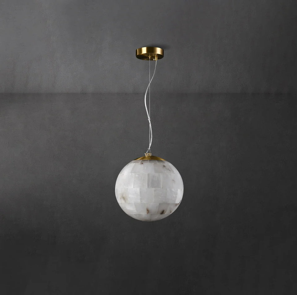 Ball Modern Alabaster Pendant Light