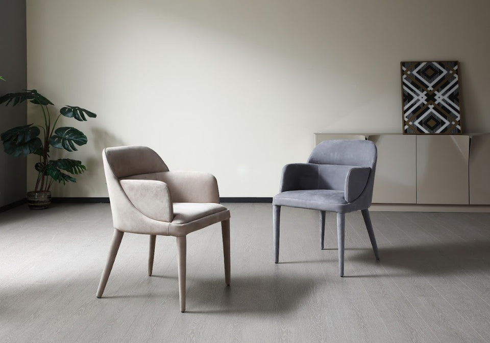 Baxter Arm Chair in Blue Grey