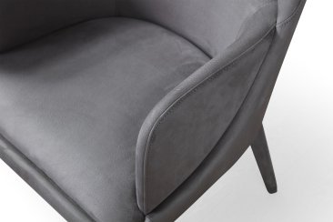 Baxter Arm Chair in Grey