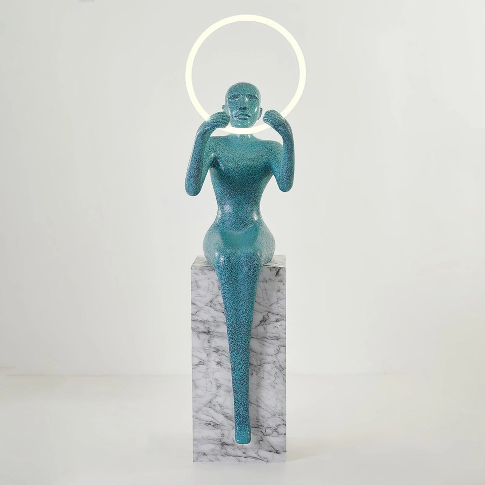 Bella Sitting Sculpture Floor Lamp