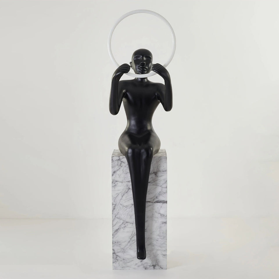 Bella Sitting Sculpture Floor Lamp