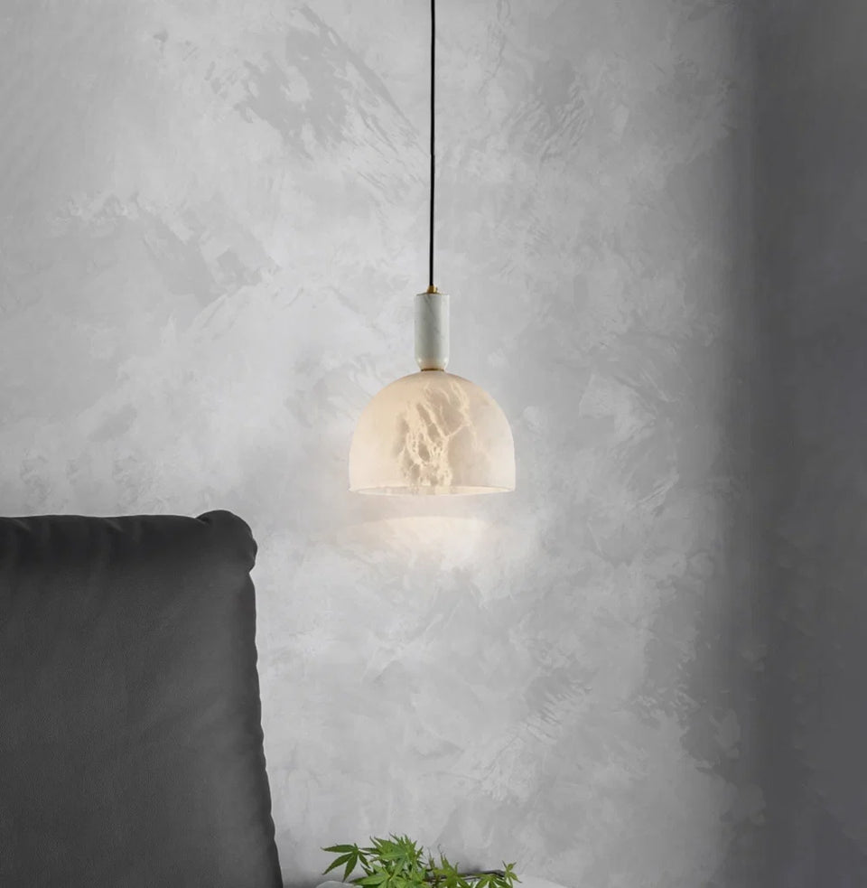 Brass Blair Alabaster Pendant Light