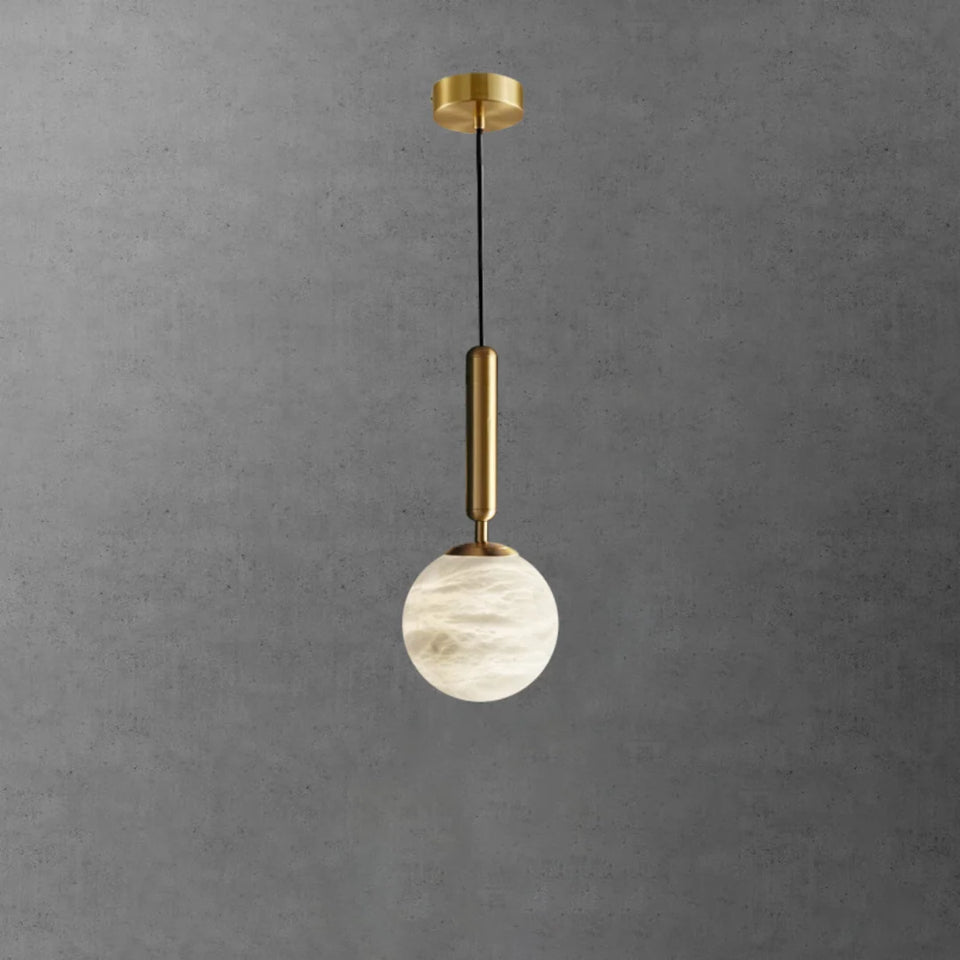 Bosso Brass Alabaster Pendant Lamp