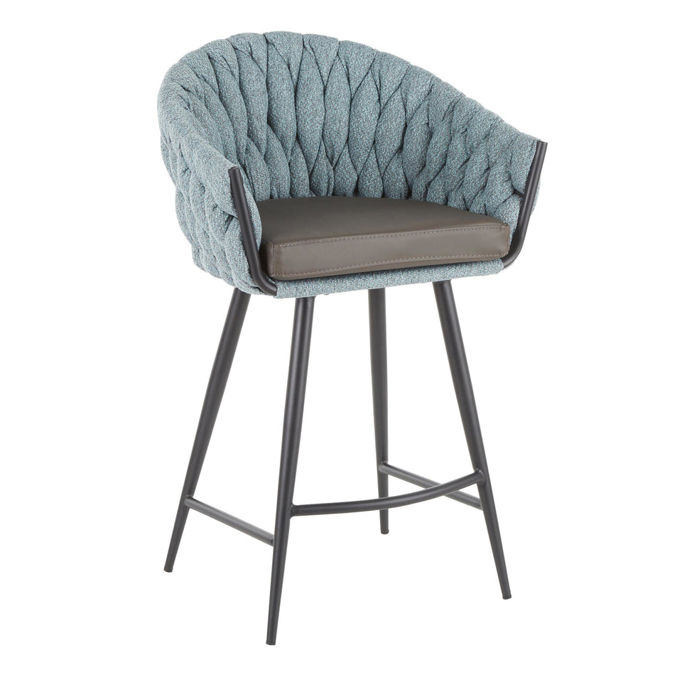 Braided Matisse 26" Fixed-Height Counter Stool