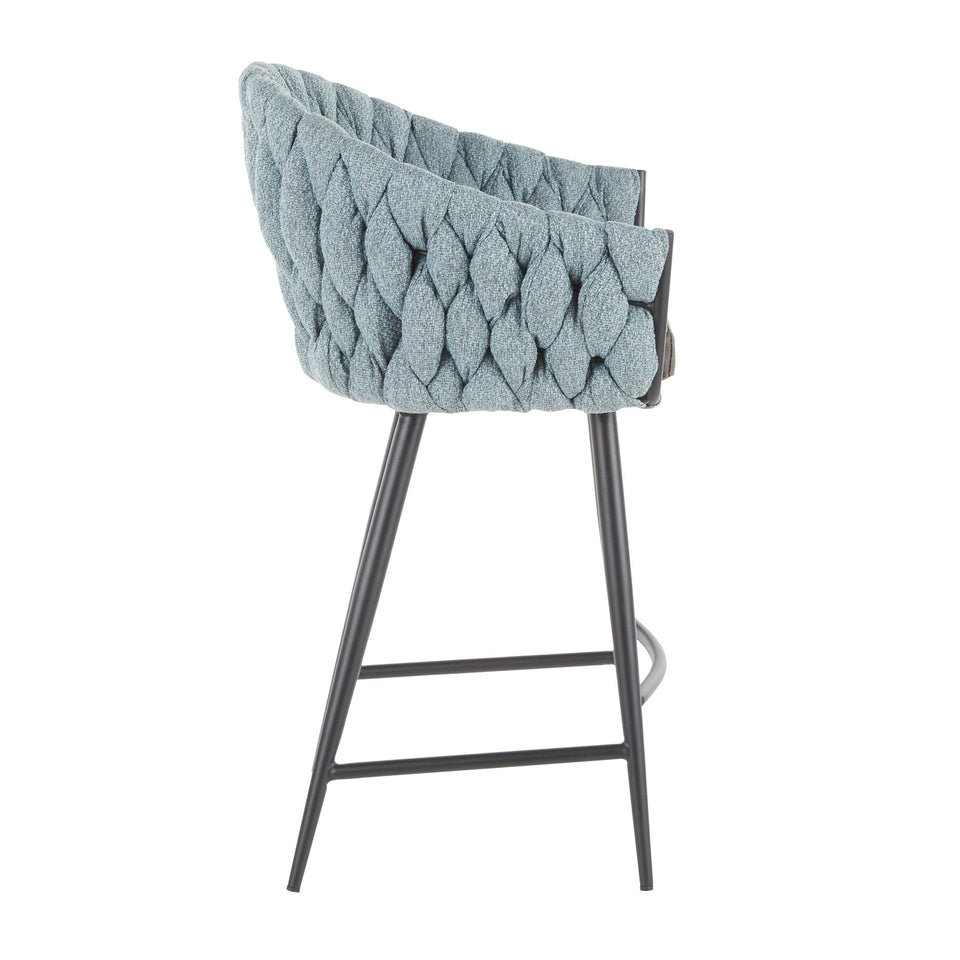 Braided Matisse 26" Fixed-Height Counter Stool
