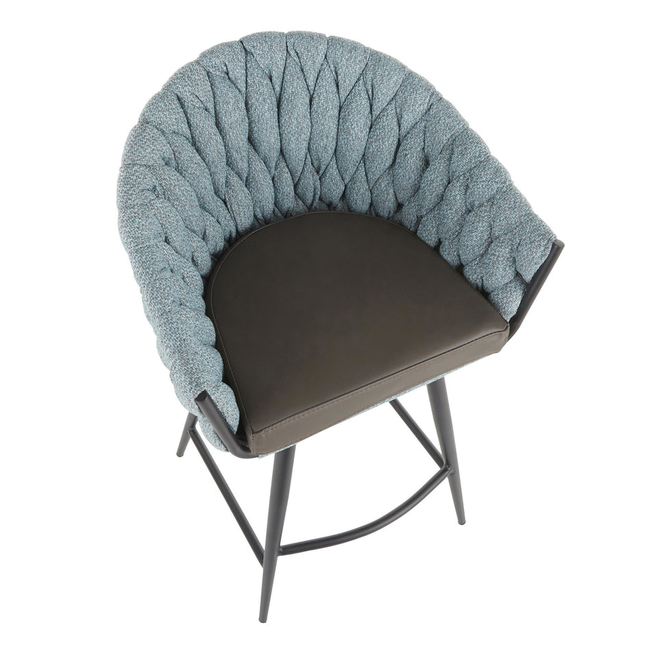 Braided Matisse 26" Fixed-Height Counter Stool