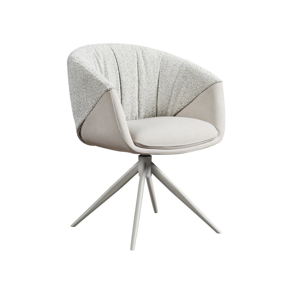 Breccia Swivel Chair in Beige