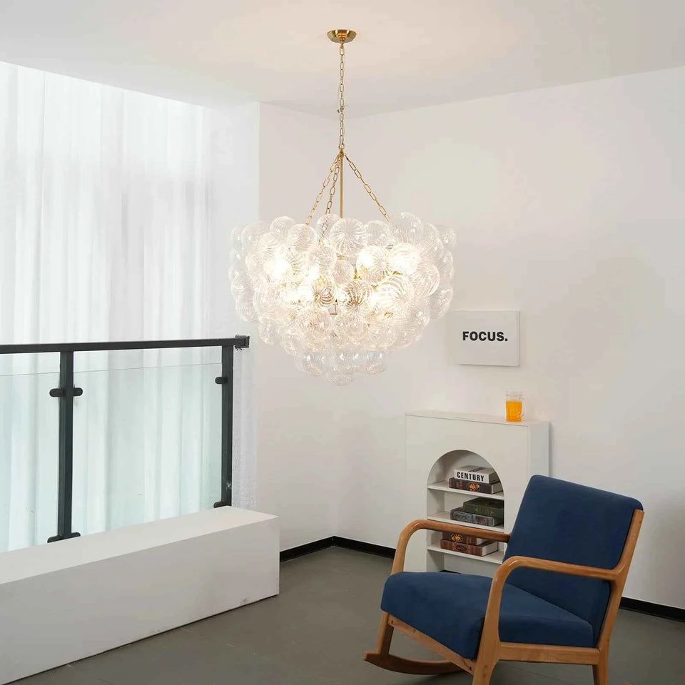 Bubbles Glass Ball Chandelier