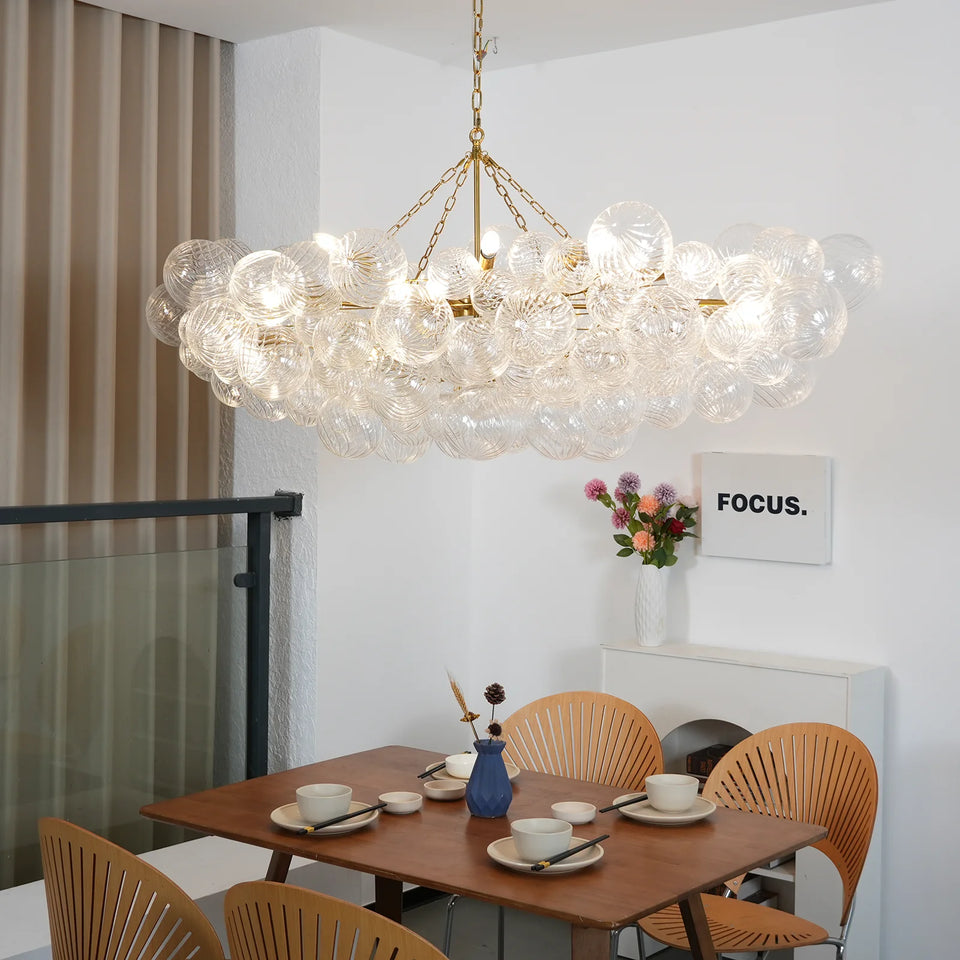 Bubbles Glass Ball Chandelier