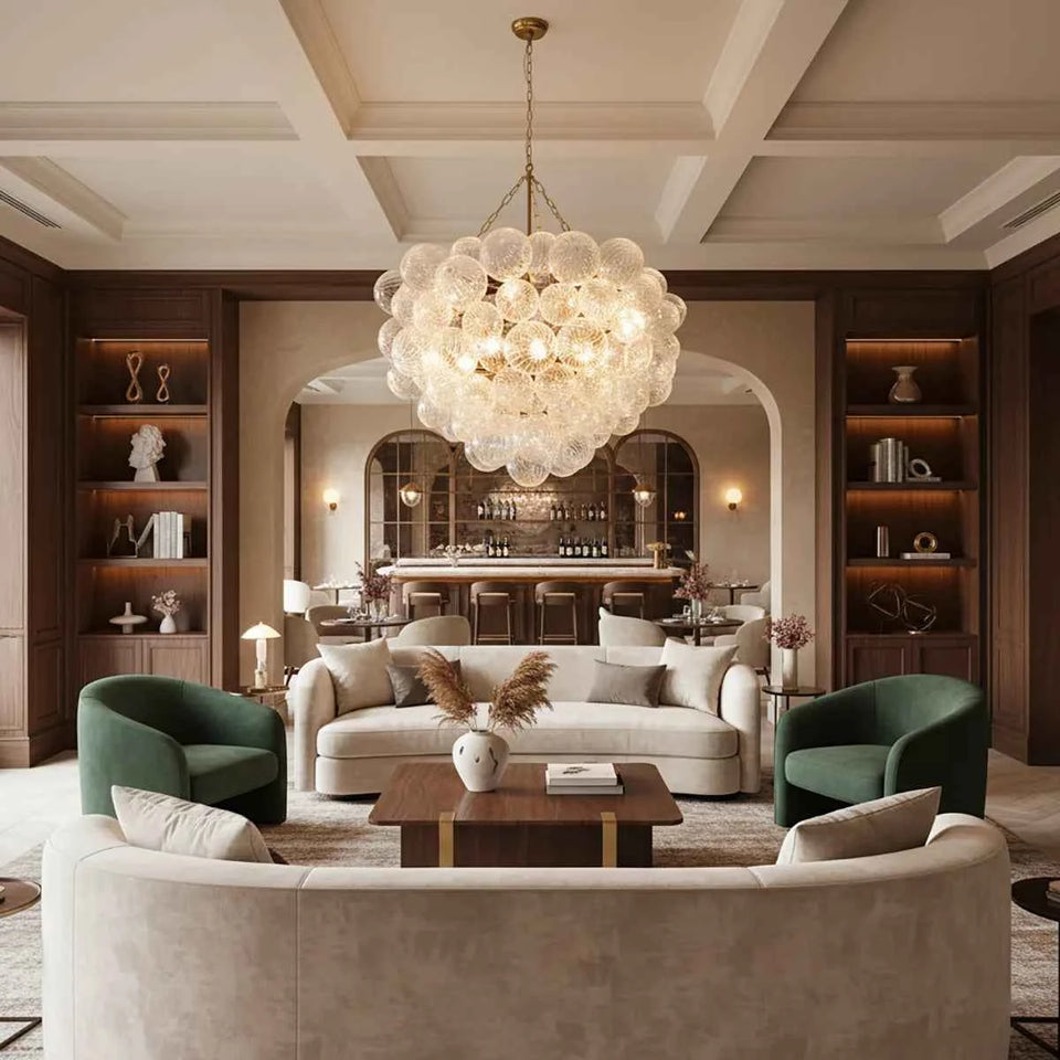 Bubbles Glass Ball Chandelier