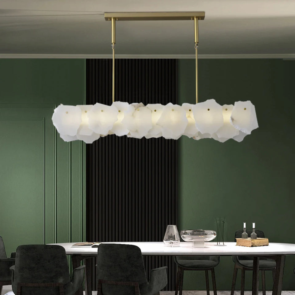 Irregular Burton Alabaster Chandelier