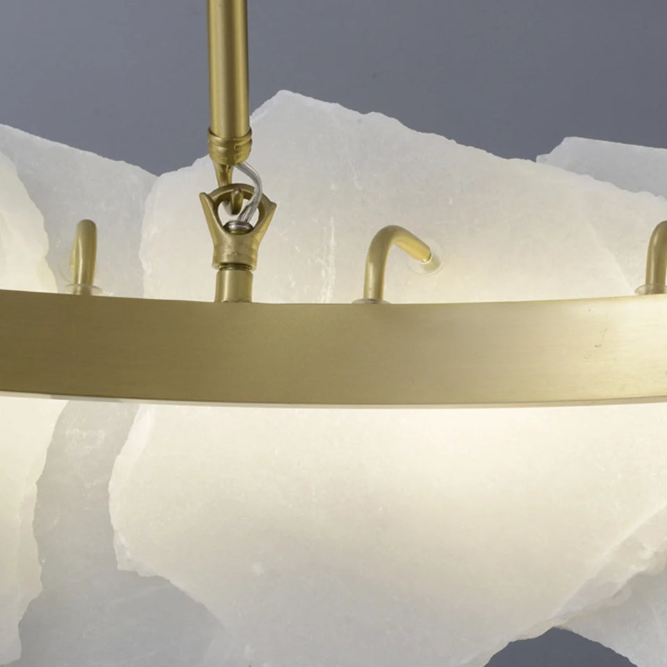 Irregular Burton Alabaster Chandelier