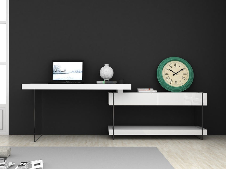 Cloud Modern Desk in High Gloss