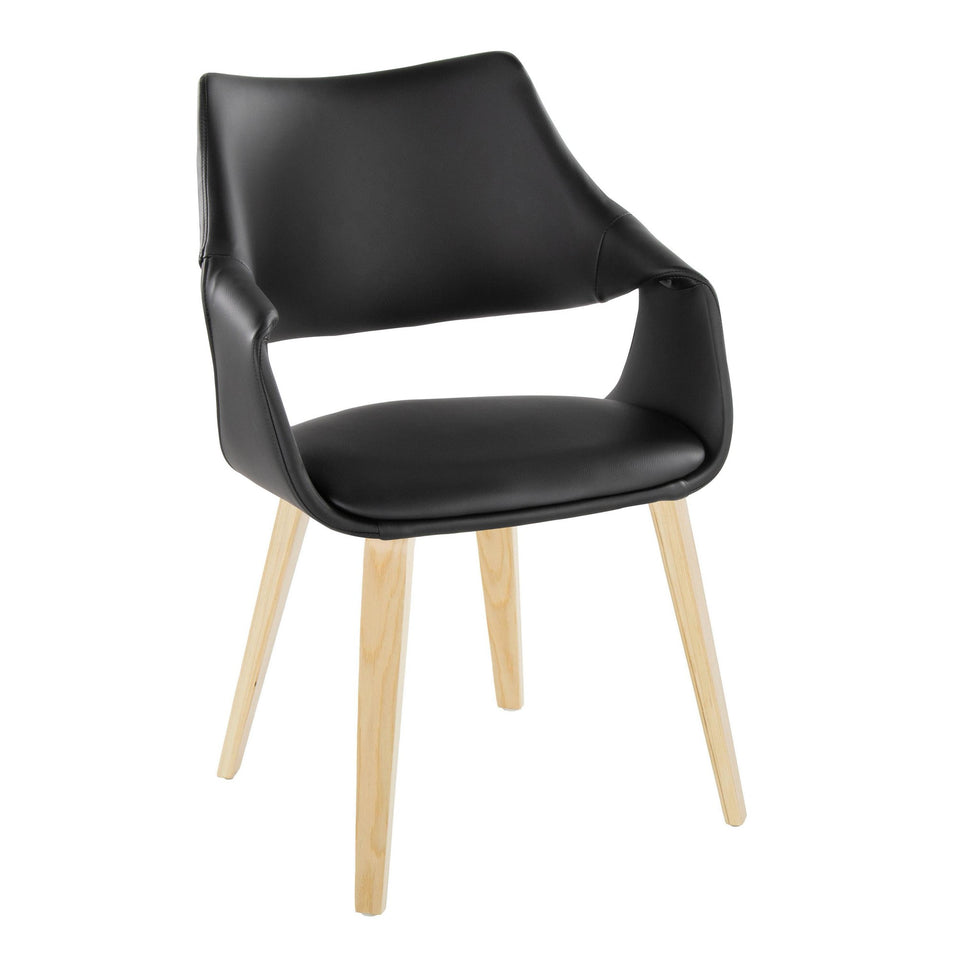 Curvo High Back Upholstered Chair - Set of 2