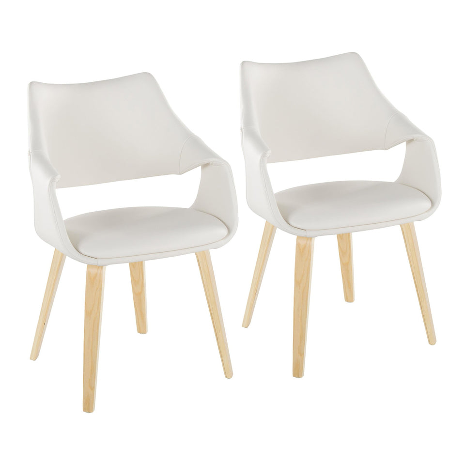 Curvo High Back Upholstered Chair - Set of 2