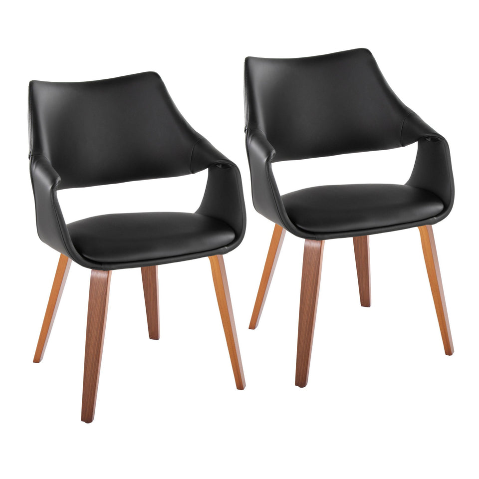 Curvo High Back Upholstered Chair - Set of 2