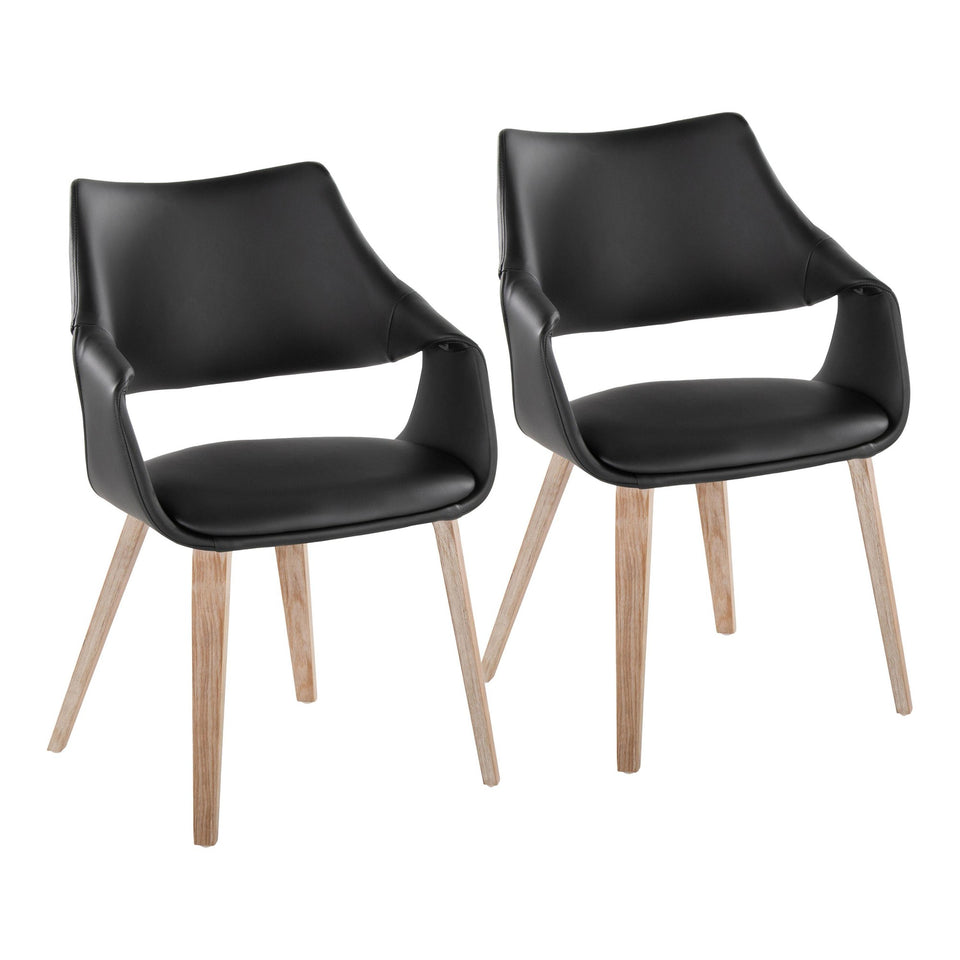 Curvo High Back Upholstered Chair - Set of 2