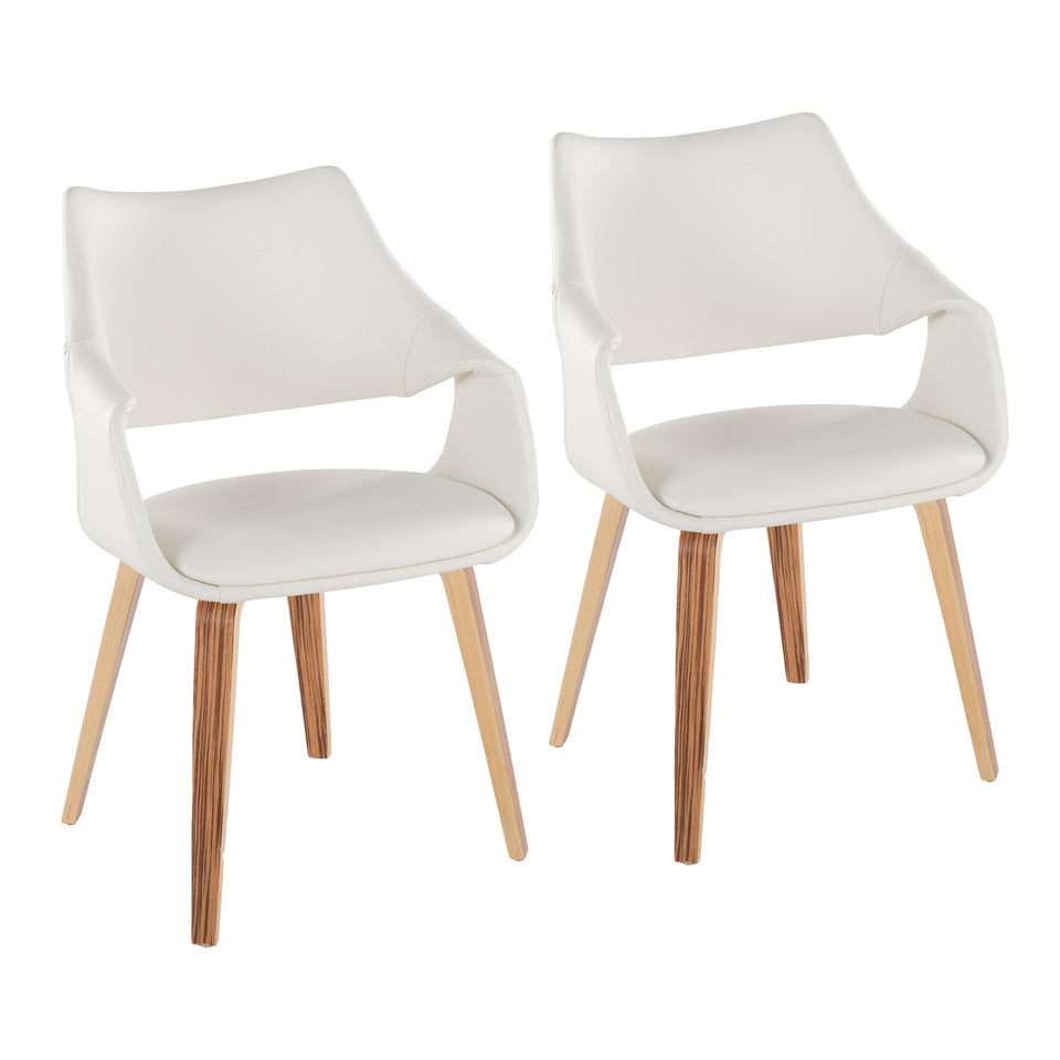 Curvo High Back Upholstered Chair - Set of 2