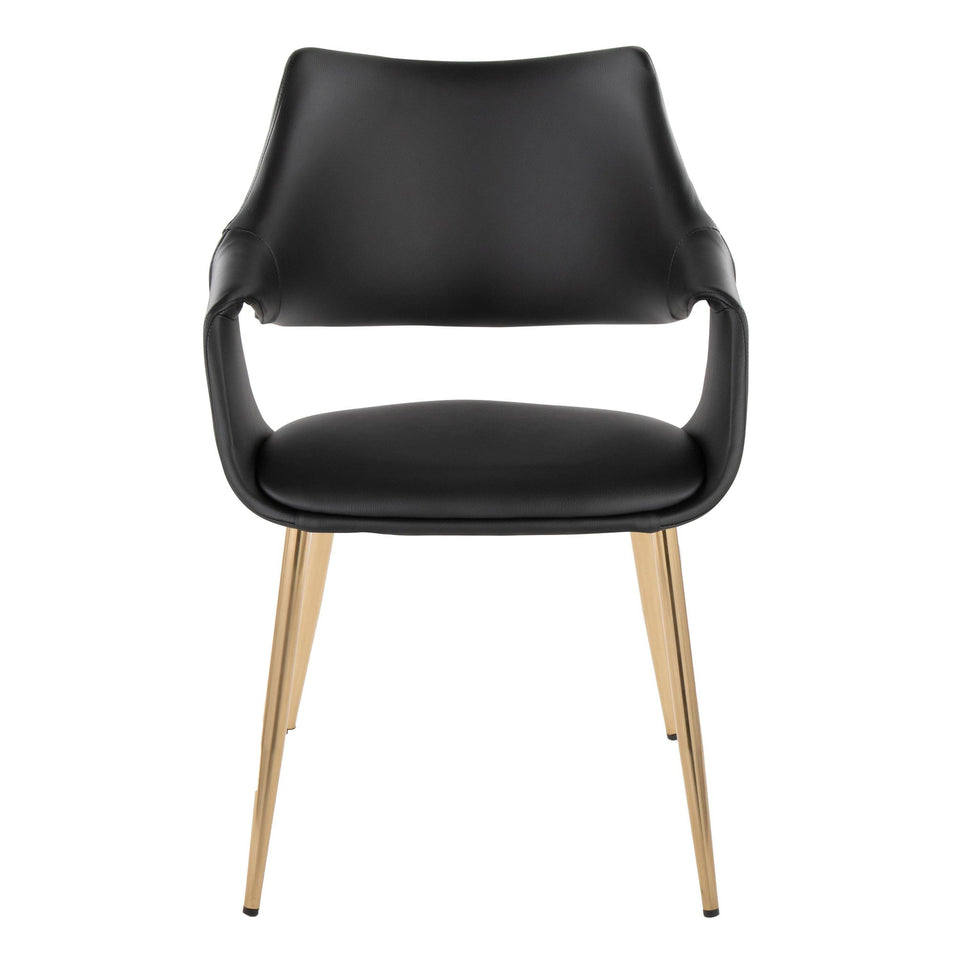 Curvo High Back Upholstered Chair - Set of 2