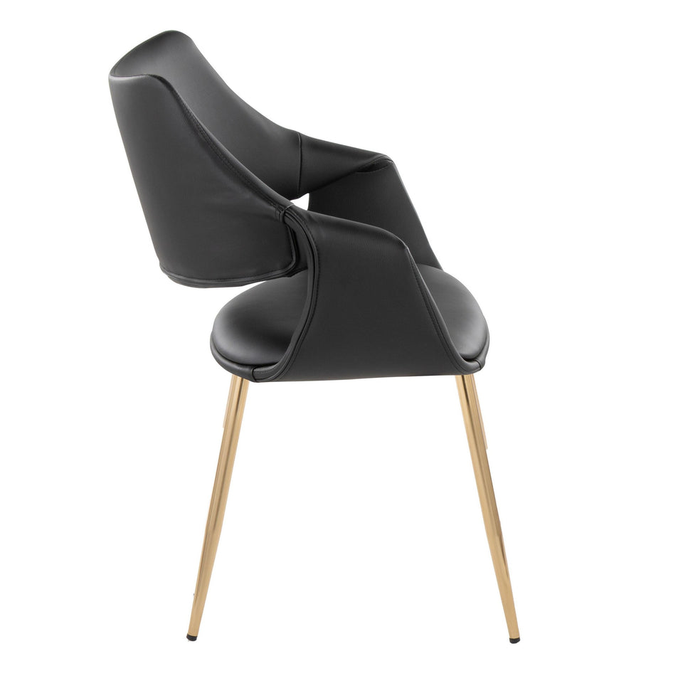 Curvo High Back Upholstered Chair - Set of 2