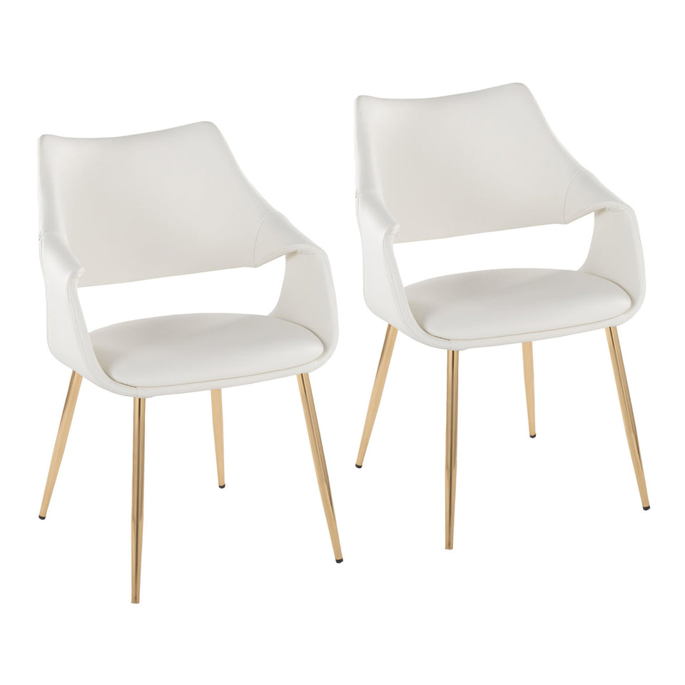 Curvo High Back Upholstered Chair - Set of 2