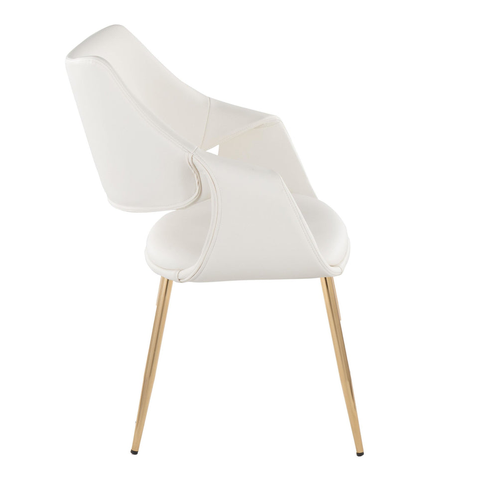 Curvo High Back Upholstered Chair - Set of 2