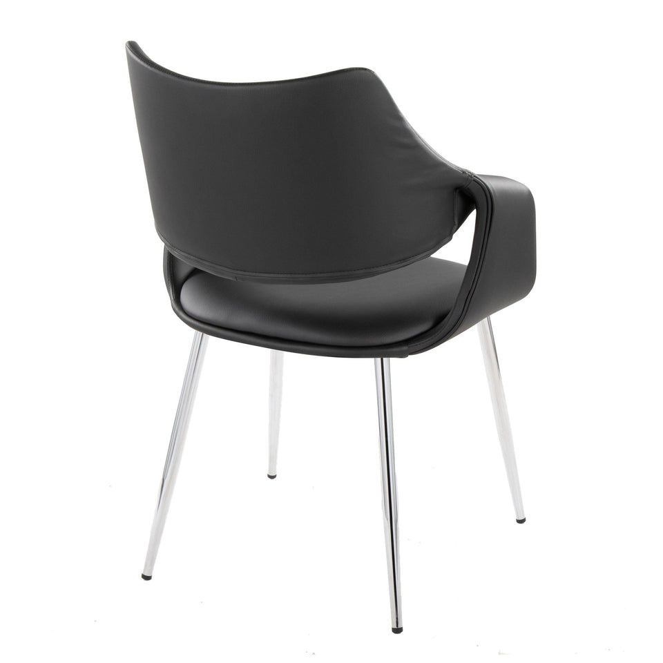 Curvo High Back Upholstered Chair - Set of 2