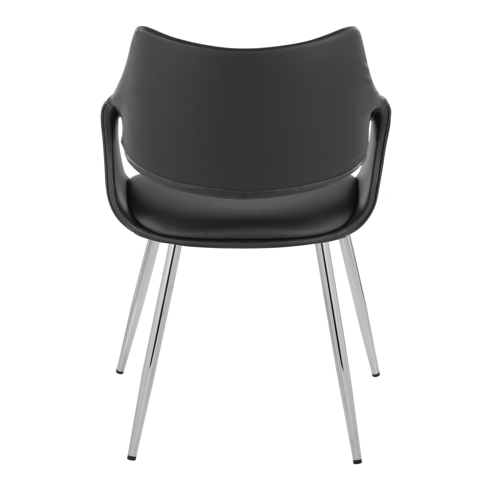 Curvo High Back Upholstered Chair - Set of 2