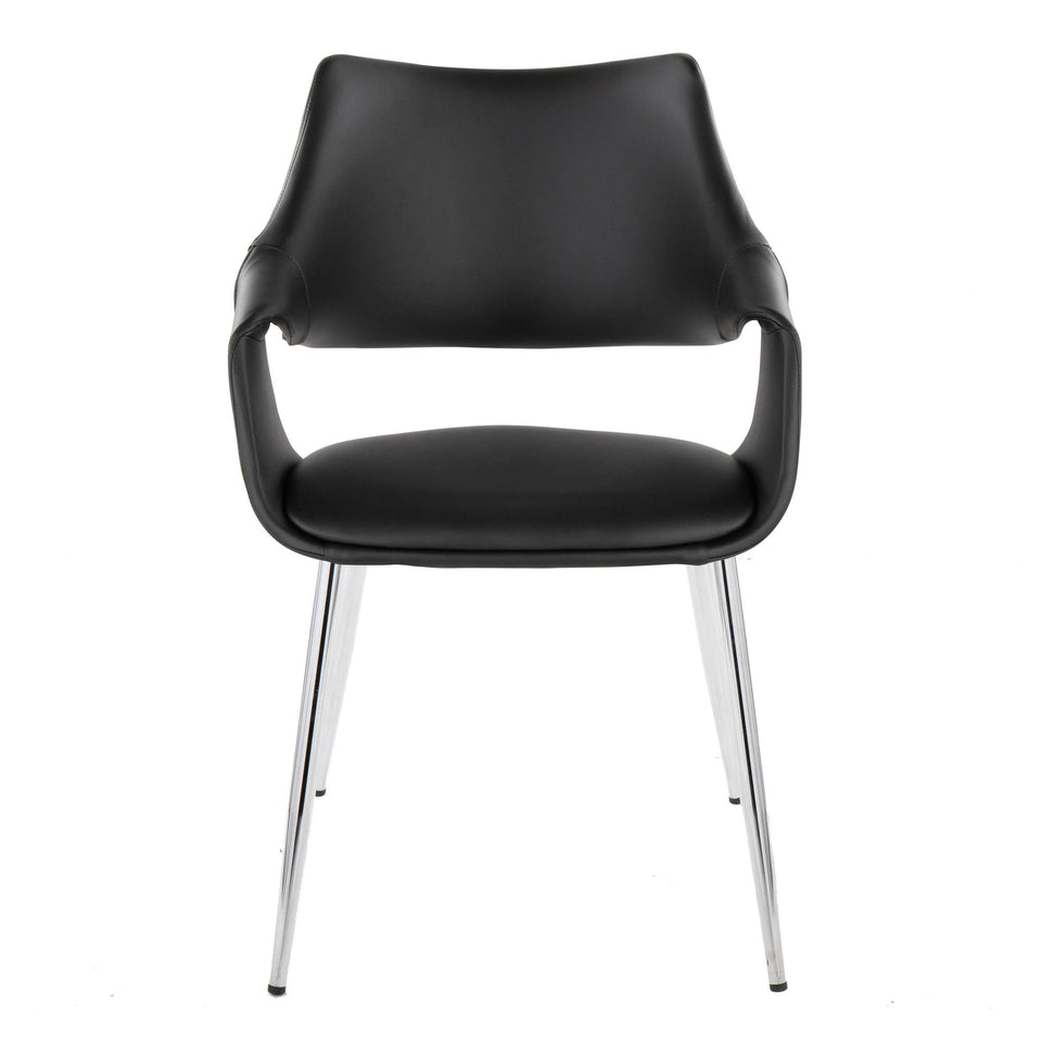 Curvo High Back Upholstered Chair - Set of 2