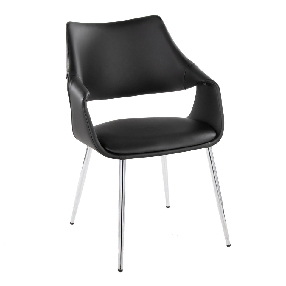 Curvo High Back Upholstered Chair - Set of 2