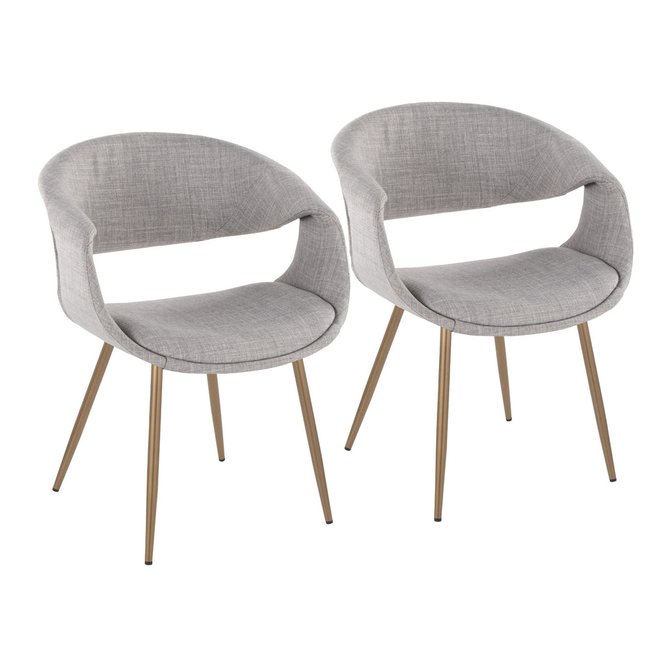 Curvo Upholstered Chair - Set of 2