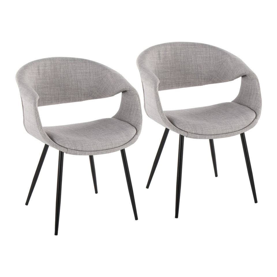 Curvo Upholstered Chair - Set of 2