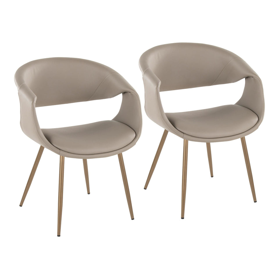Curvo Upholstered Chair - Set of 2
