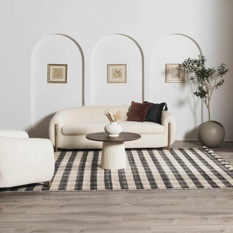 Chilliwack Gray Plaid Wool Rug