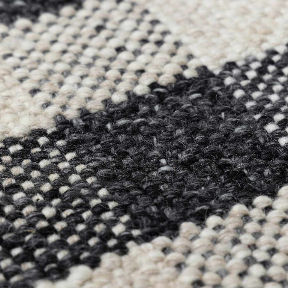 Chilliwack Gray Plaid Wool Rug