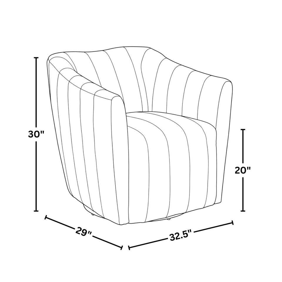 Finley Upholstered Swivel Accent Chair